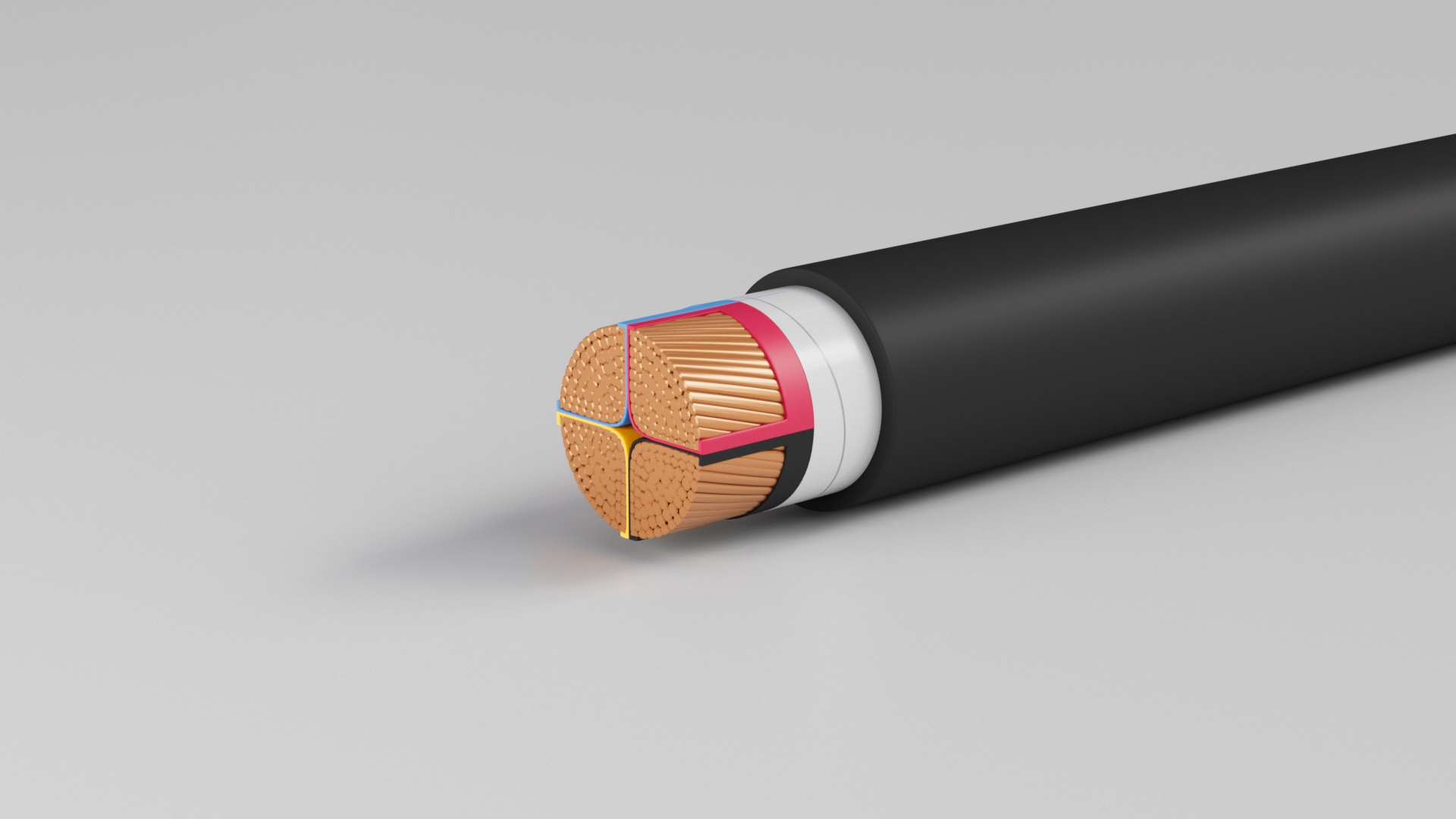 Multi Core Cables 0.6 / 1 (1.2) KV 70º C with Stranded Circular or Sector Copper